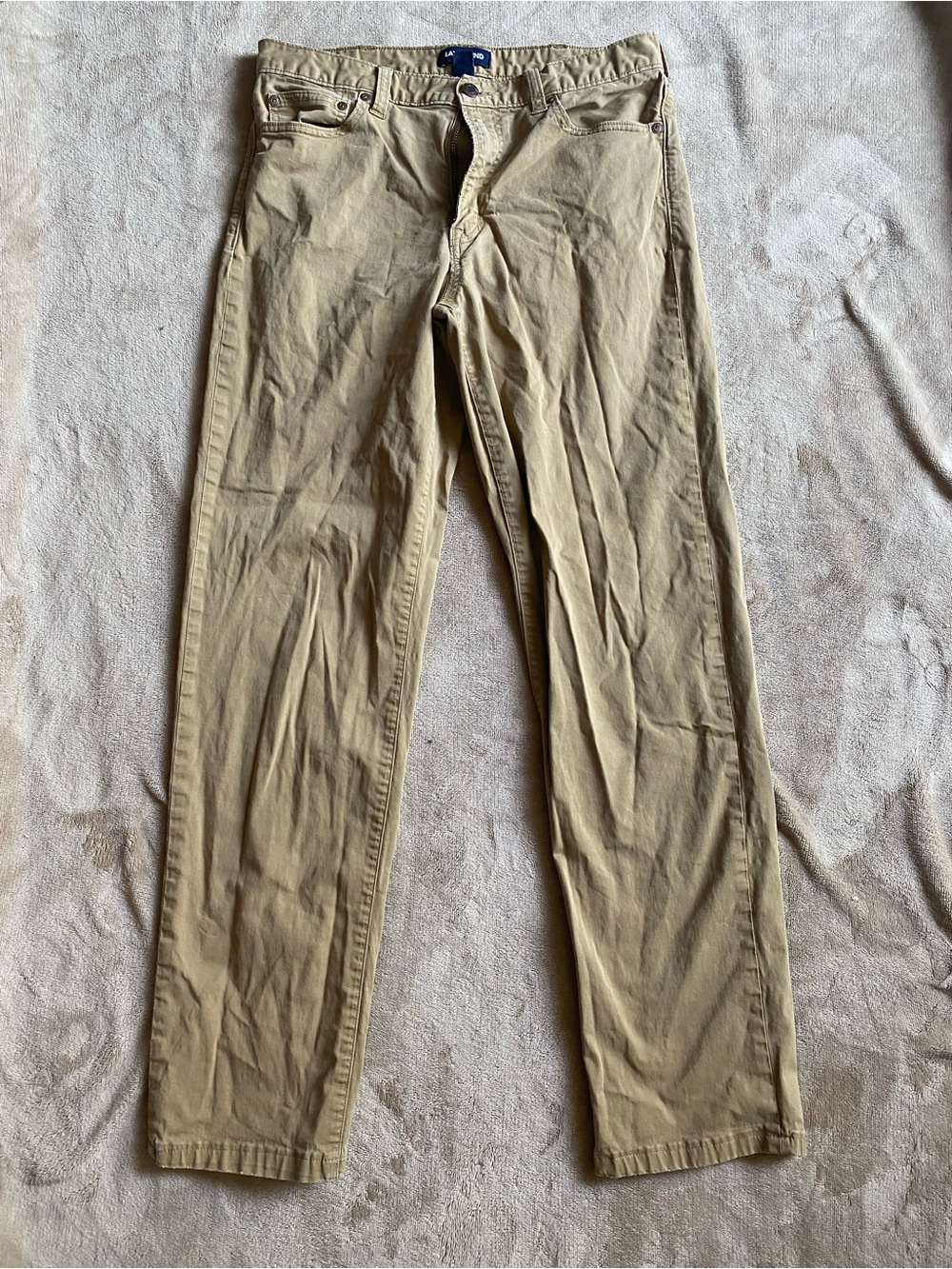 Lands' End Men's Tan Chino Pants